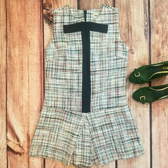 ASOS Pants - ASOS Multicolor Tweed Romper